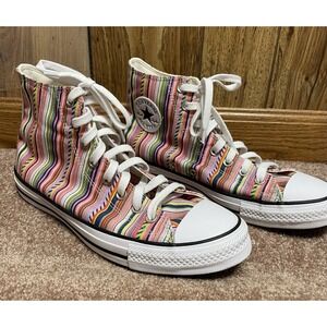 Converse All Star‎ Chuck Taylor High Top Sneakers Multi Striped Men 9 Women 11